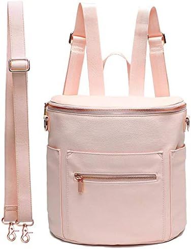 Mini Diaper Bag Leather by miss fong,Small Diaper Bag with in Bag Organizer, Insulated Pocket and... | Amazon (US)