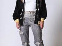 HATE THE PLAYER CUTOUT BOMBER JACKET | AKIRA