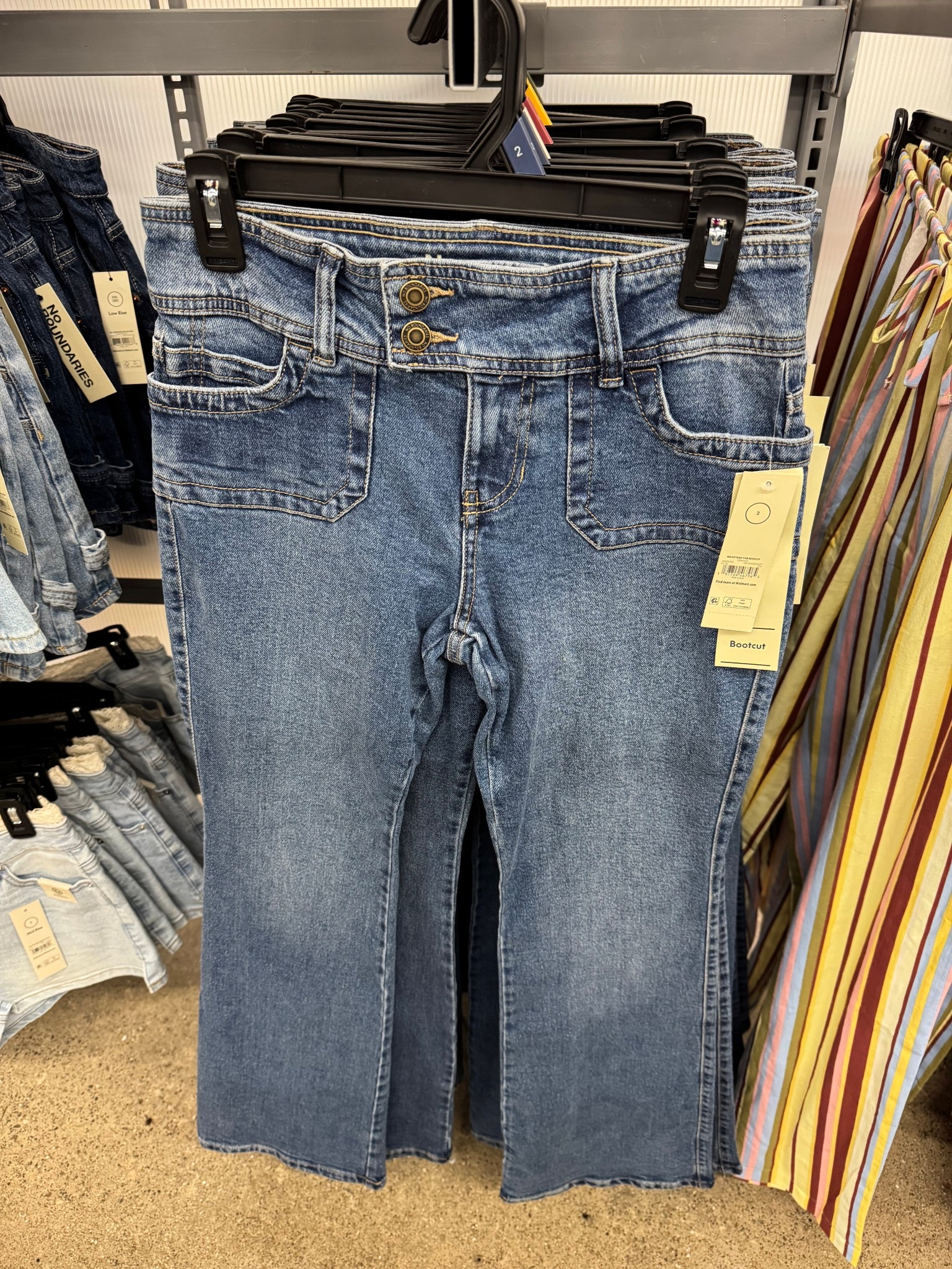Walmart No Boundaries Extend Tab Bootcut Jeans with Porkchop Pockets, 32'' Inseam, Women’s 00-18

#LTKFestival #LTKSeasonal #LTKootd