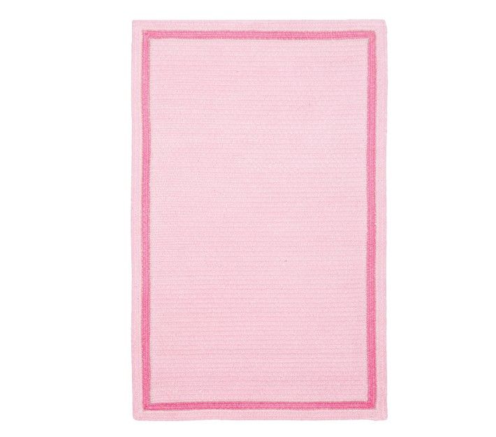 Custom Chenille Border Reversible Easy Clean Rug, Rectangle | Pottery Barn Kids