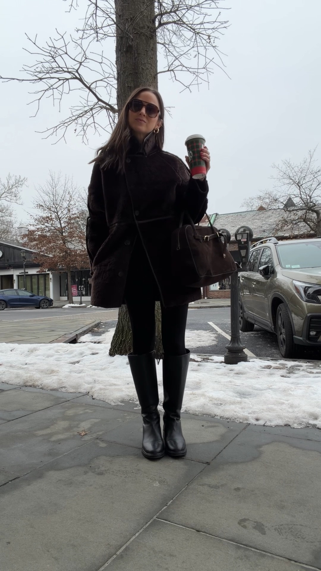 Sized up half a size in the boots
Pants true to size
Jacket true to size but if sold out linked the chic-est alternatives!

#LTKootd #LTKOver40