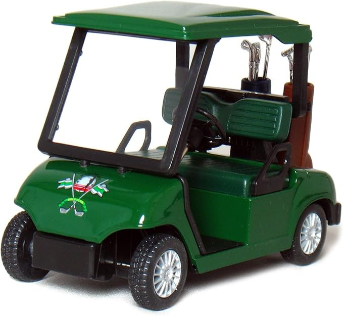 KinsFun - Golf Cart 4½" Die Cast Metal Model Pullback Action Toy (Green) | Amazon (US)