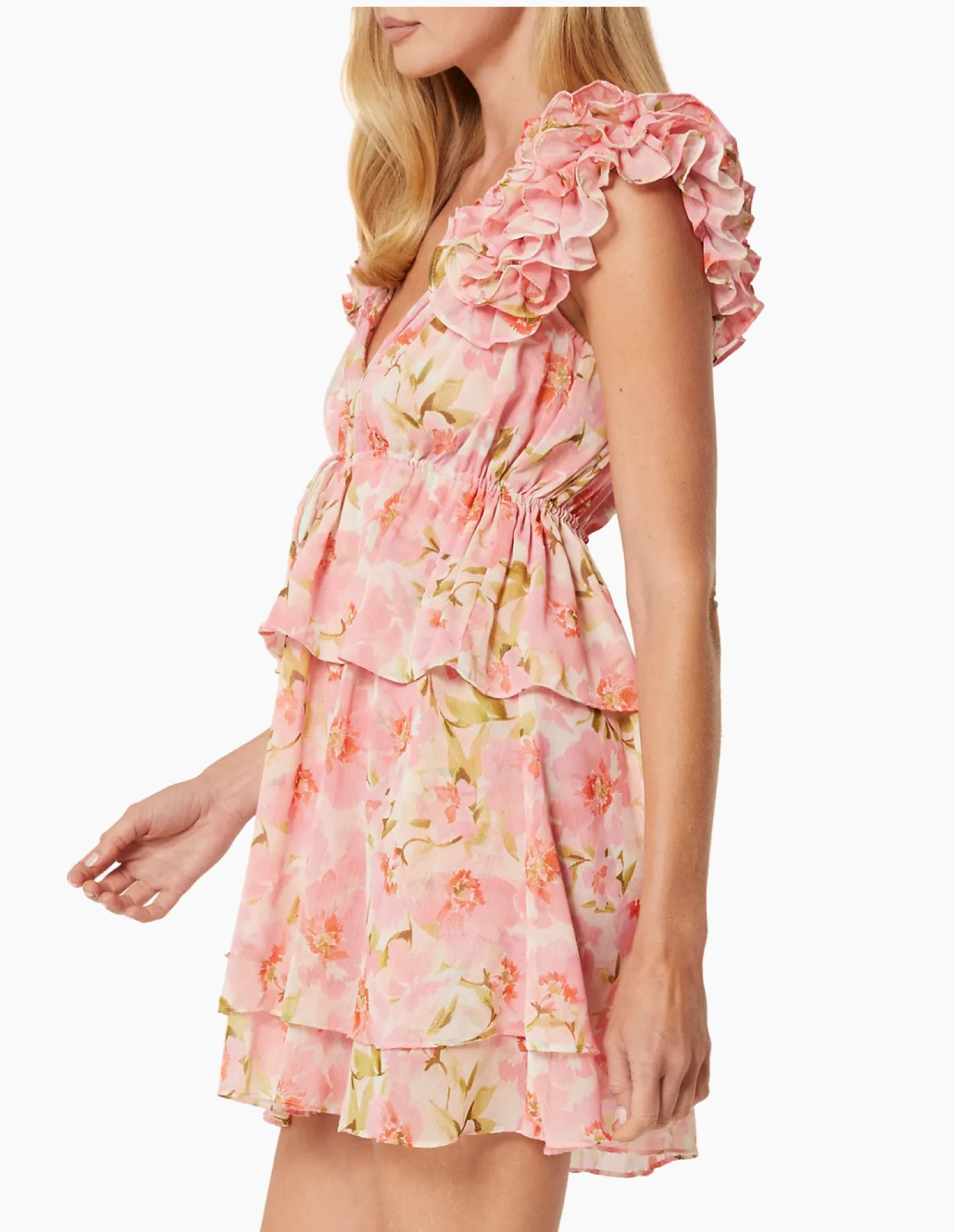 Lily Floral Ruffled Minidress curated on LTK