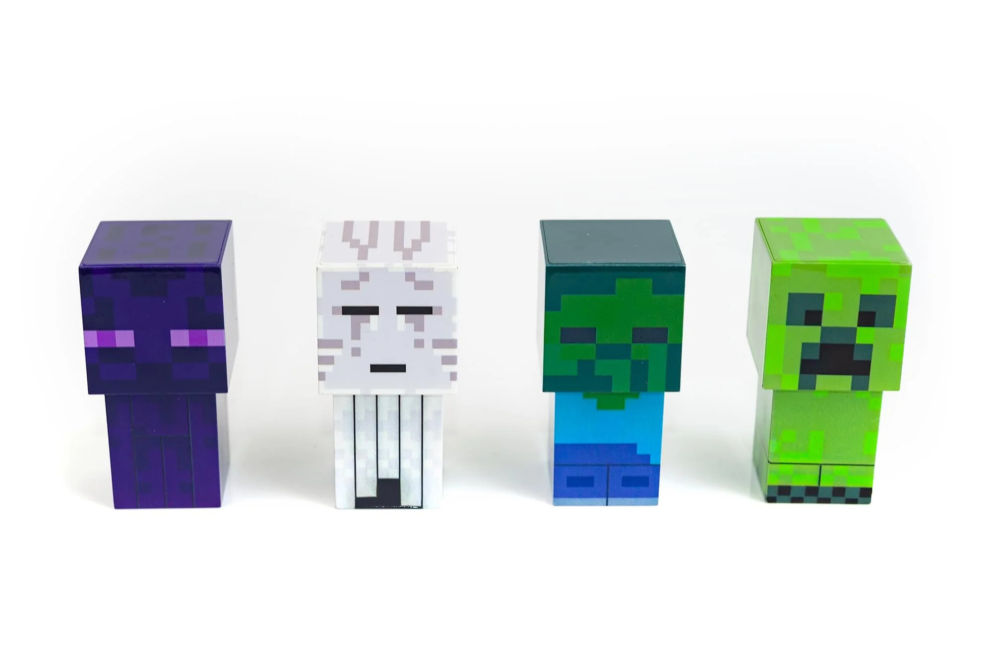 Minecraft Mini Mob 4-Piece Figure Mood Light Set | Battery Operated | Toynk