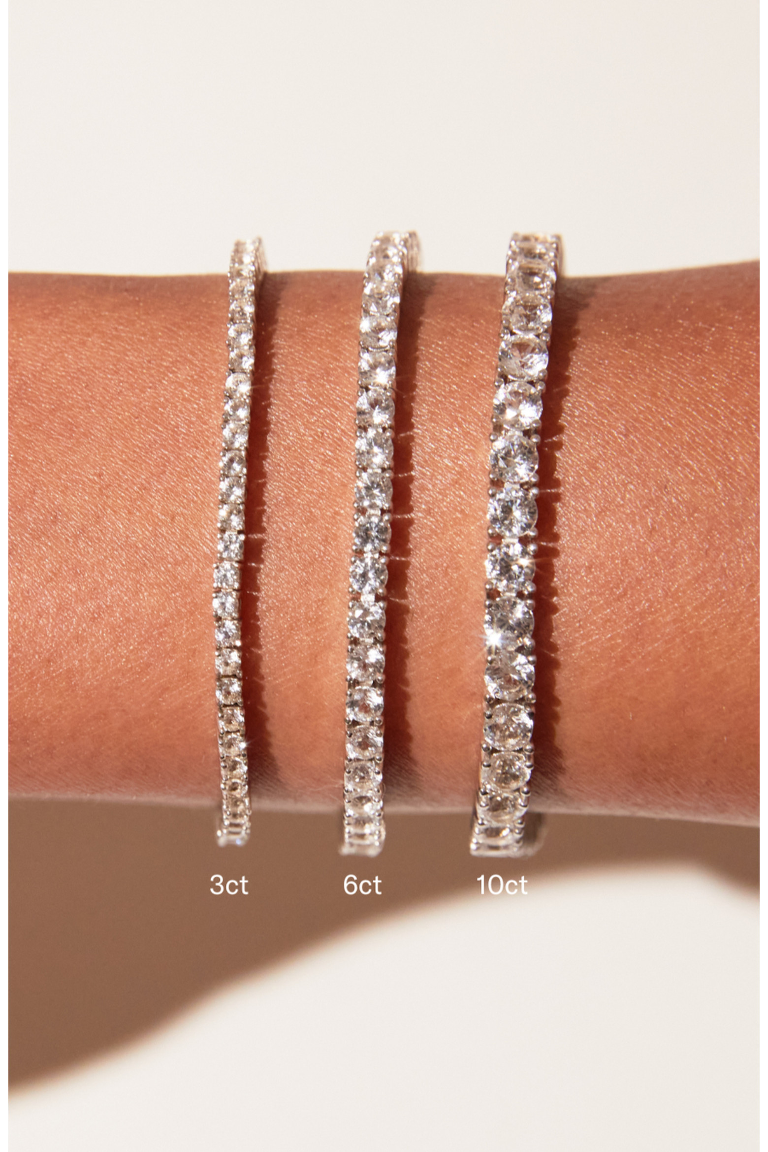 Lab Grown 3ct White Sapphire Tennis Bracelet (Women) | Nordstrom | Nordstrom