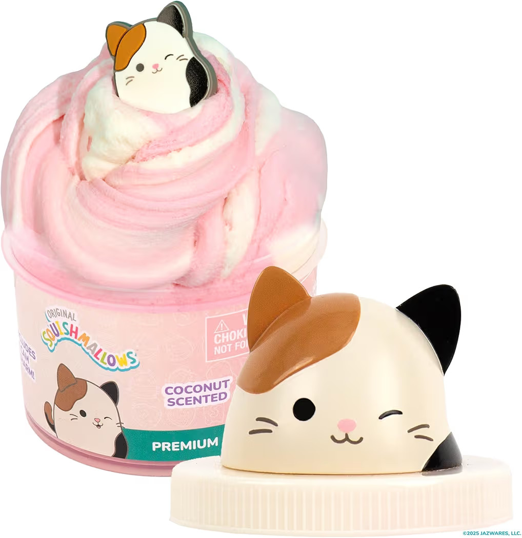 Original Squishmallows Cam The Cat Premium Cloud Slime, Coconut-Scented, 8 oz., Storage Container... | Amazon (US)