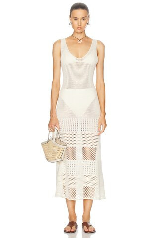 ESCVDO Ensenada Maxi Dress in Ivory | FWRD 