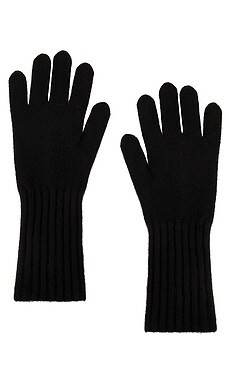Vince Boiled Cashmere Knit Glove in Black from Revolve.com | Revolve Clothing (Global)