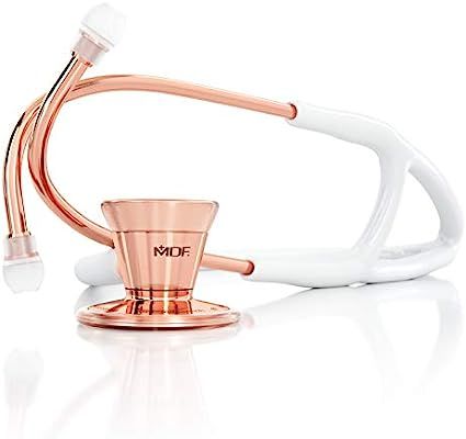MDF Rosegold Classic Cardiology Stainless Steel Dual Head Stethoscope (MDF797RG-29) (Rose Gold/Wh... | Amazon (US)