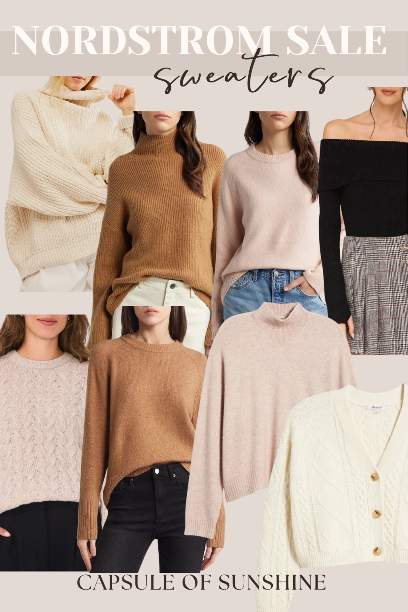 **Nordstrom Anniversary Sale Early Access has begun!** Starting today, July 10, Icons & Ambassadors now have access to shop. The sale will open to Influencers tomorrow, and everyone else on July 15. Be sure to start your Wish List now if you haven’t already and pull the trigger if you have early access! Several items are already starting to sell out!

If anything is currently sold out, you can receive restock alerts on the Nordstrom app!

**Nordstrom Anniversary Sale Sweaters Picks**

Nordstrom Anniversary Sale | Sweaters | Free People Ottoman Slouchy Tunic | Vince Wool & Cashmere Sweater | Halogen Ribbed Sweater | Madewell Kent Cardigan | BP. Mock Neck Sweater | Treasure & Bond Off the Shoulder Sweater | Caslon Cable Knit Sweater | Capsule of Sunshine | NSALE

#NordstromAnniversarySale #Sweaters #FreePeople #Vince #Halogen #Madewell #BP #TreasureAndBond #Caslon #FashionDeals #CapsuleOfSunshine #NSALE #WardrobeEssentials #SaleAlert #FallFashion 

#LTKxNSale #LTKSummerSales #LTKSeasonal