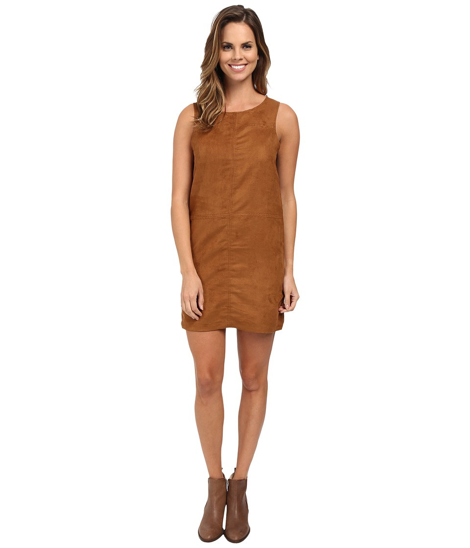 Sanctuary - Suede Village Shift (Maple) Women's Dress | Zappos
