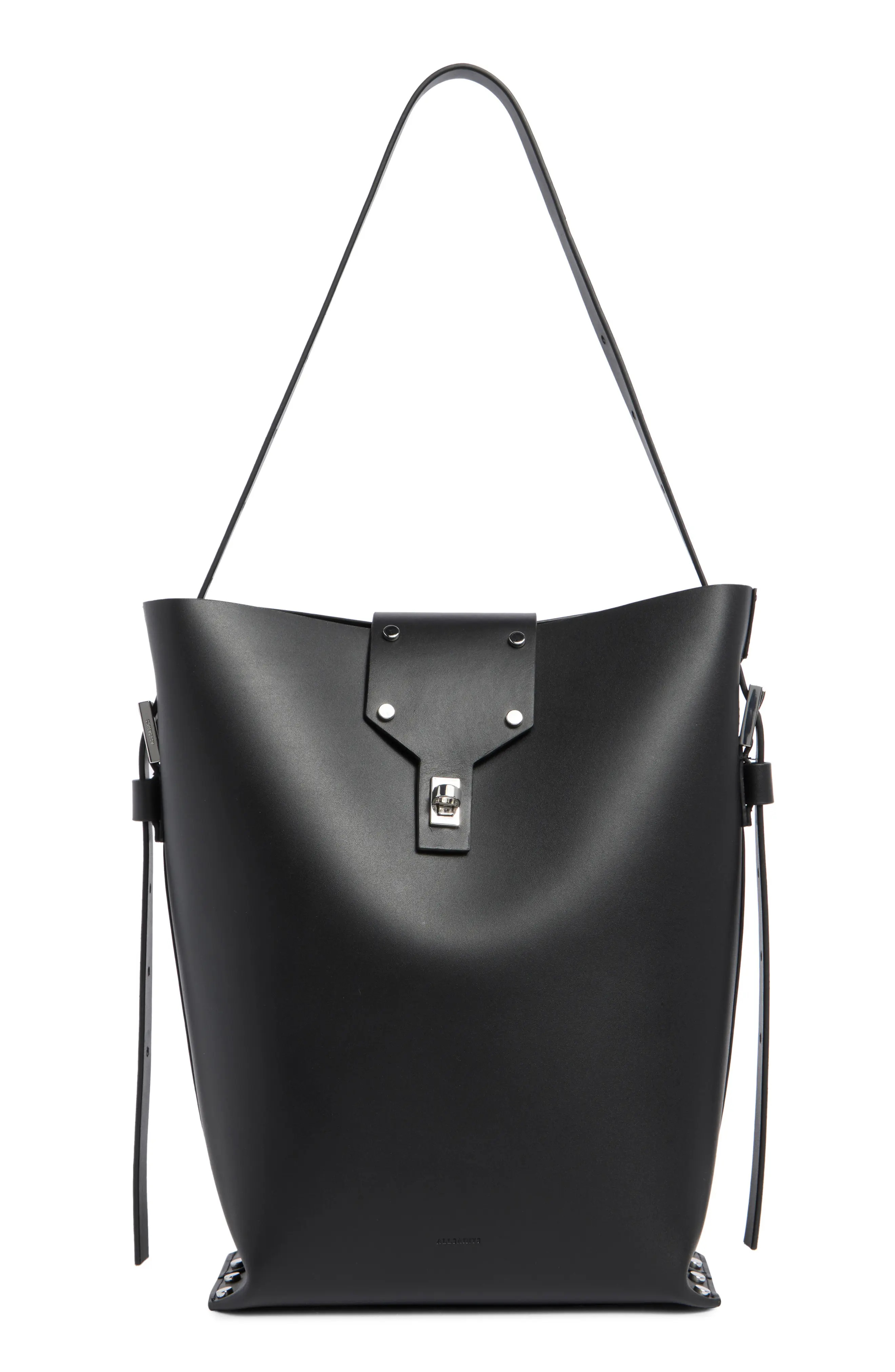 AllSaints Miro Leather Shoulder Bag (Women) | Nordstromrack | Nordstrom Rack