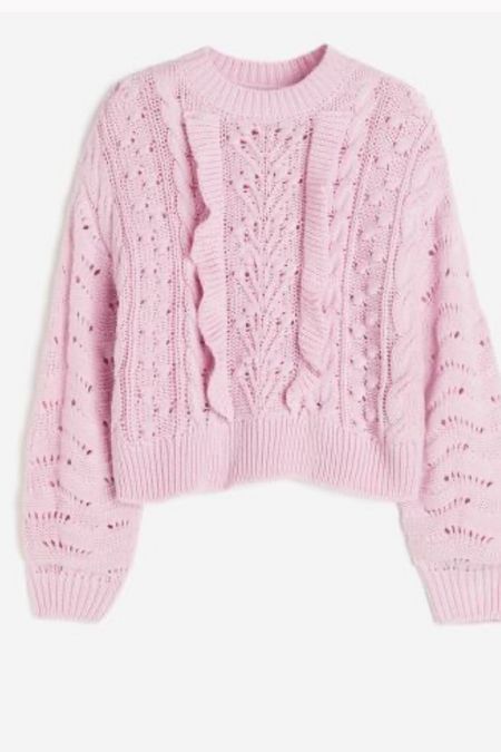 Pink fall sweater with frills 


#LTKSeasonal #LTKfindsunder50 #LTKstyletip