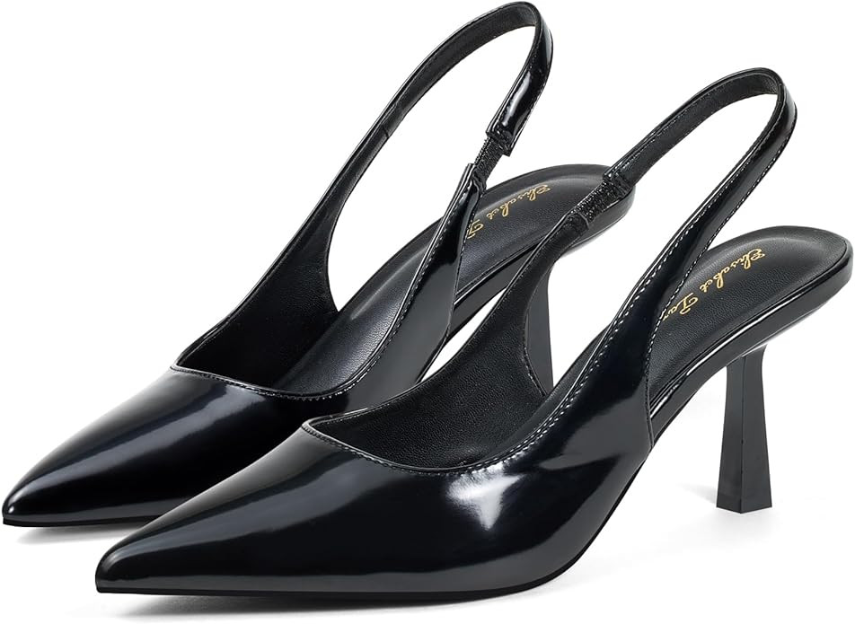 Elisabet Tang Women Stiletto Slingback Heels Pumps Shoes | Amazon (US)