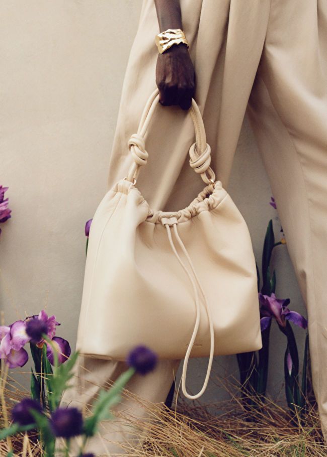 Knotted Leather Tote Bag - Beige - Totes - & Other Stories US | & Other Stories US