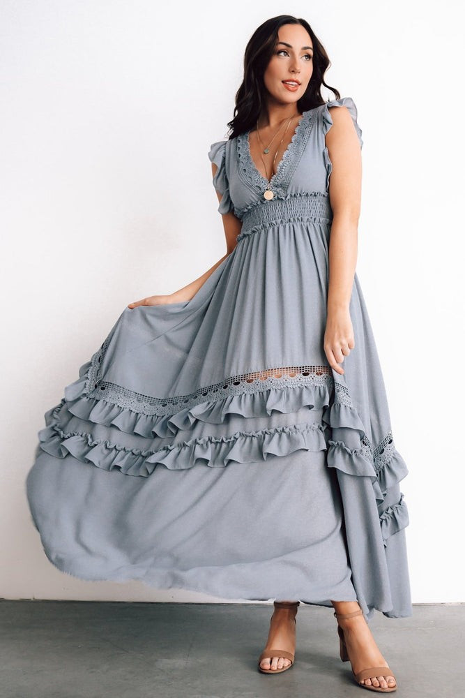 Jasmine Ruffle Maxi Dress | Baltic Born