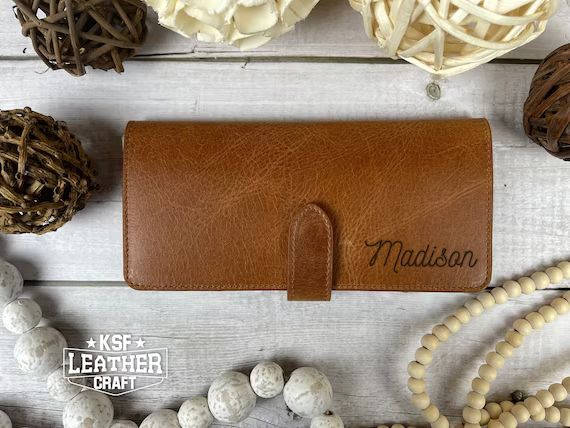 Womens Wallet Personalized Leather Womens Wallet Gift for | Etsy | Etsy (US)