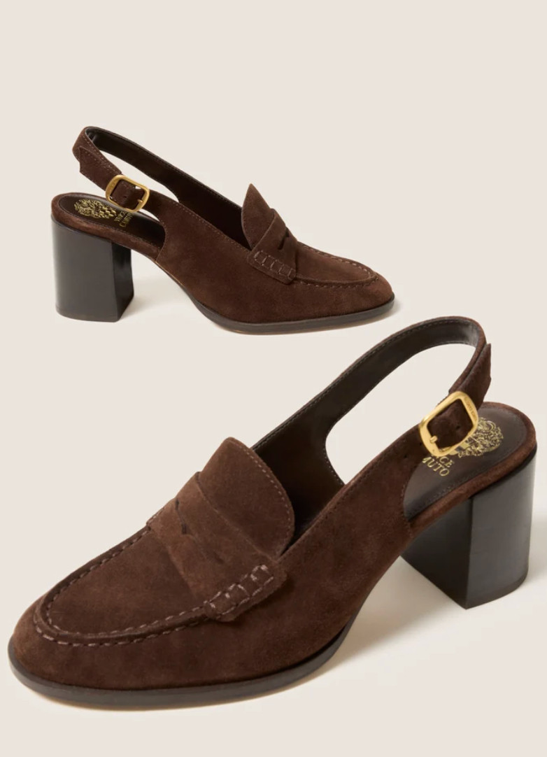 Fall heel - Brown loafer heel  

 