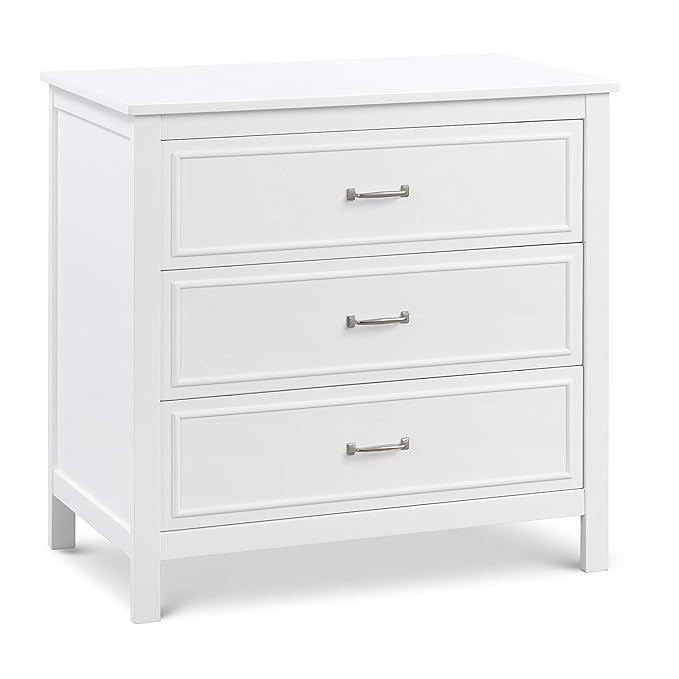 DaVinci Charlie 3-Drawer Dresser in White , 35x20x34 Inch (Pack of 1) | Amazon (US)