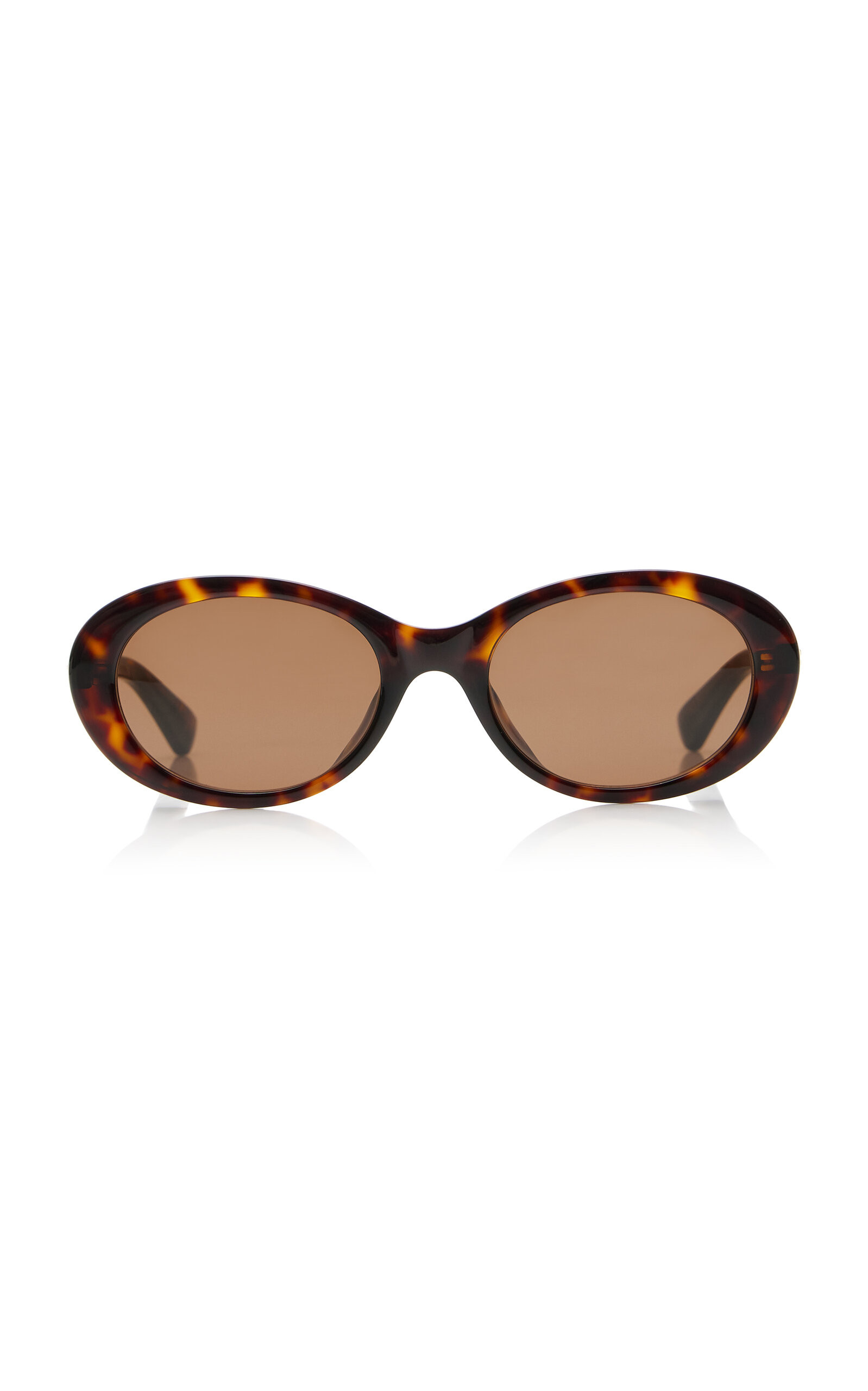 Black Oval-Frame Bio Injected Sunglasses | Moda Operandi (Global)