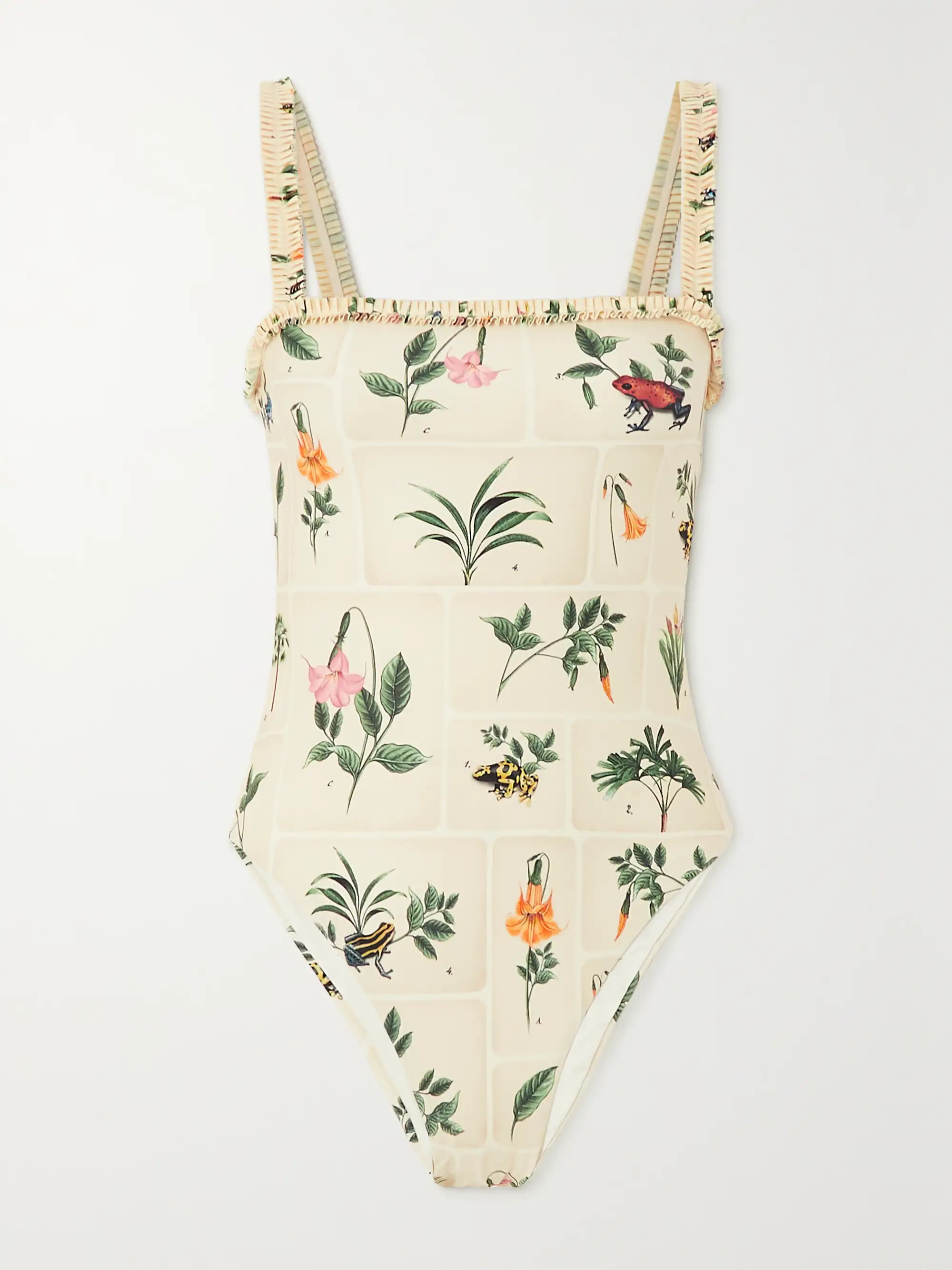 + NET SUSTAIN Limòn printed recycled swimsuit | NET-A-PORTER (US)