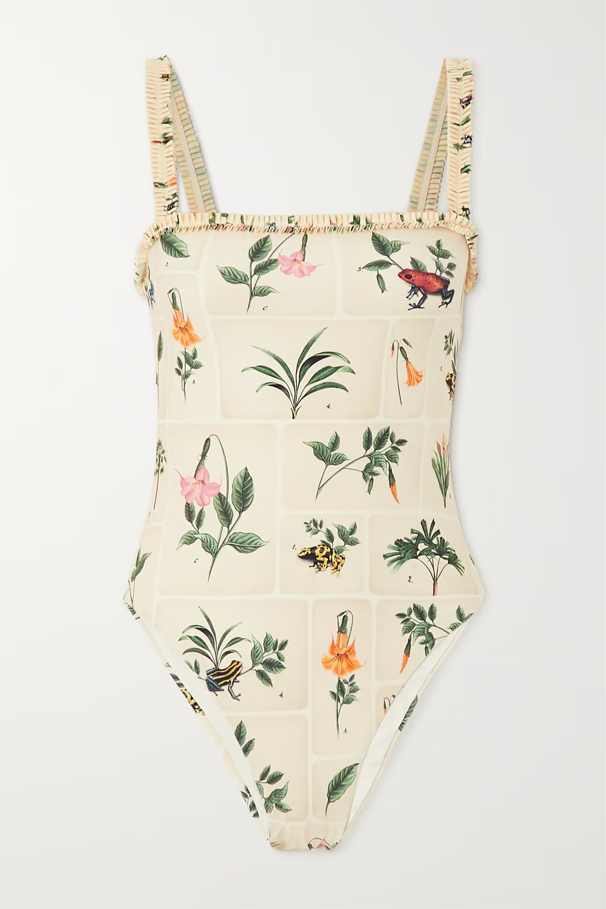 + NET SUSTAIN Limòn printed recycled swimsuit | NET-A-PORTER (US)