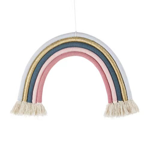 Wanddeko Regenbogen, blau, rosa und goldfarben, 58x43cm | Maisons du Monde (DE & IT)