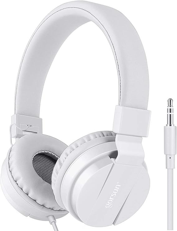 Kids Headphones, Gorsun Lightweight Stereo Wired Children's Headsets for Kids Adults Adjustable H... | Amazon (US)