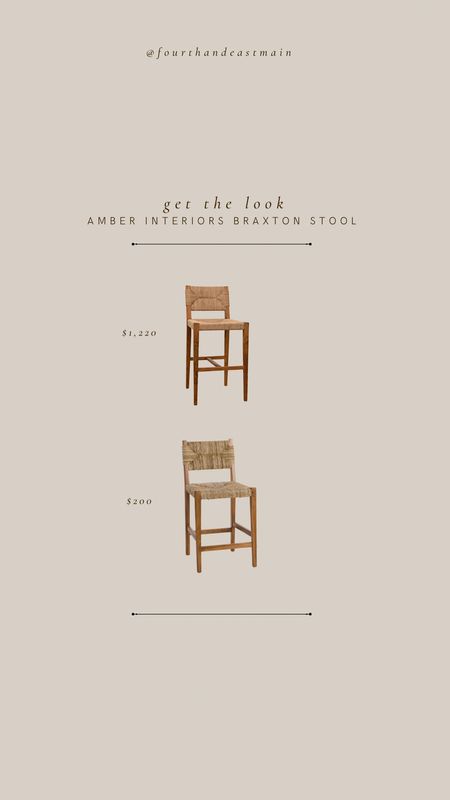 get the look // amber interior braxton counter stool dupes are back in stock! 

#LTKhome