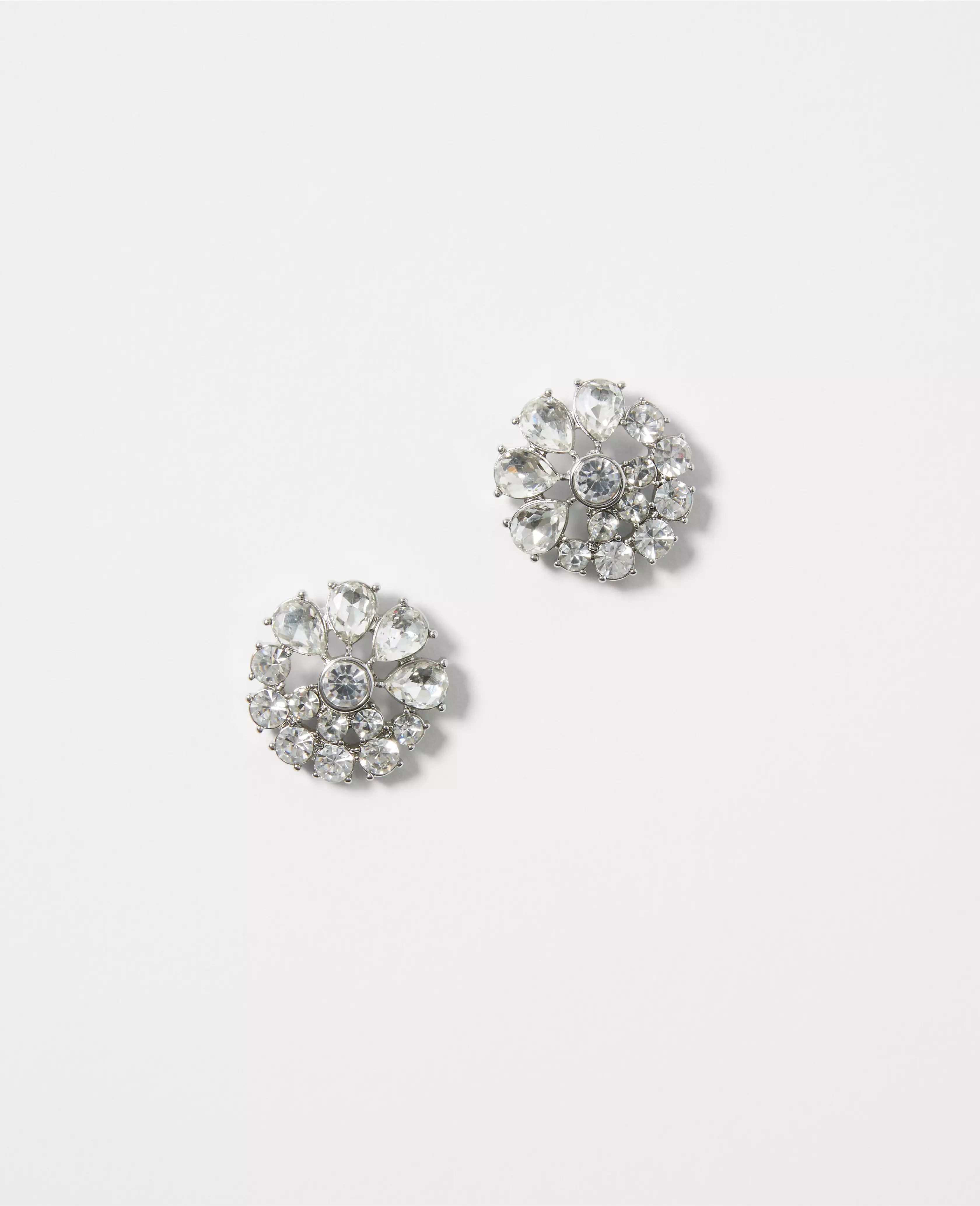 Crystal Floral Stud Earrings | Ann Taylor (US)