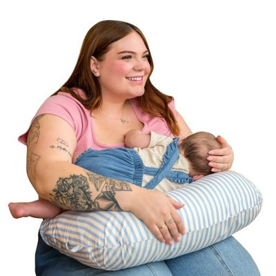 Boppy New Nursing Pillow - Vintage Blue Stripes | Target