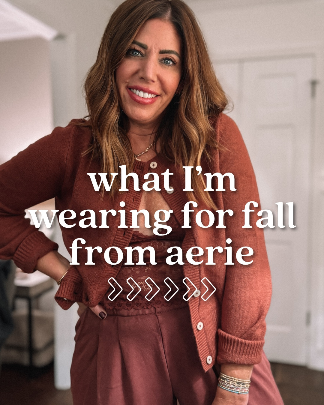 Aerie fall outfit ideas

you can wear this lace tank cardigan and trouser sweatpants to lounge around the house on the weekends run errands go grab a coffee or breakfast travel and so much more . Leave the cardigan open and let the lace tank show for a little femininity or button one button for some modesty. I love having just a peep of the lace show through.

I’m wearing a medium in the cardigan and tank and I sized down to a small Long in the sweatpants .
This cardigan can be dressed up or down. It is so soft. 



#LTKFindsUnder50 #LTKOver40 #LTKStyleTip