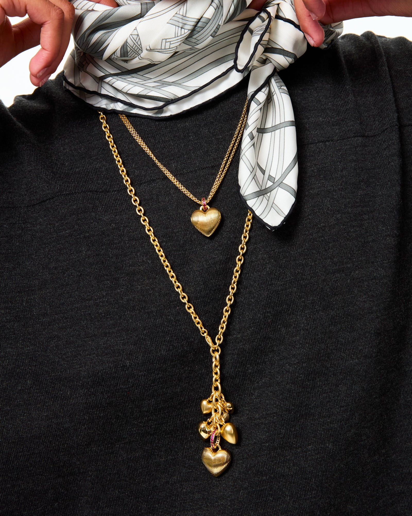 The Mini Florentine Heart Pendant | Roxanne Assoulin