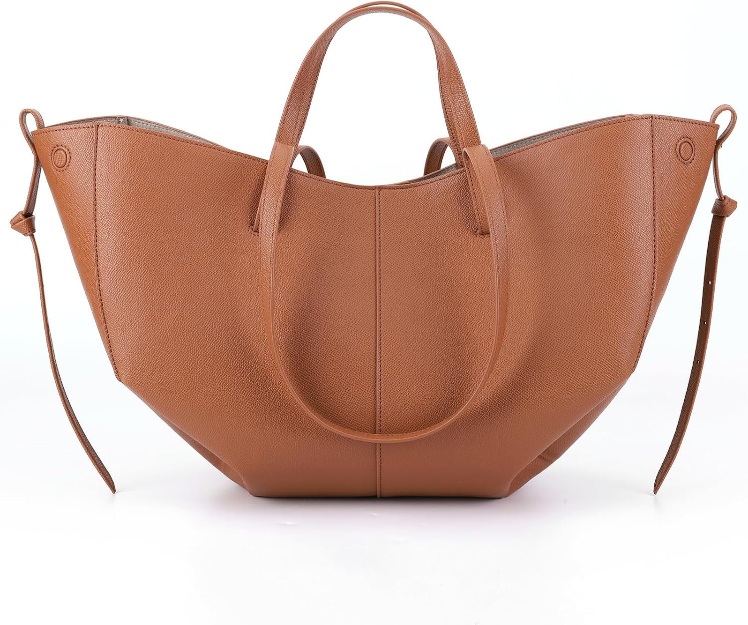 Vegan Leather Tote Handbag Large Capacity Top-handle Purse Shoulder Bags for Woman Trendy Tote Top Handle Satchel | Amazon (US)