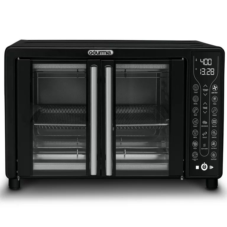 Gourmia Digital French Door Air Fryer Toaster Oven, Black | Walmart (US)