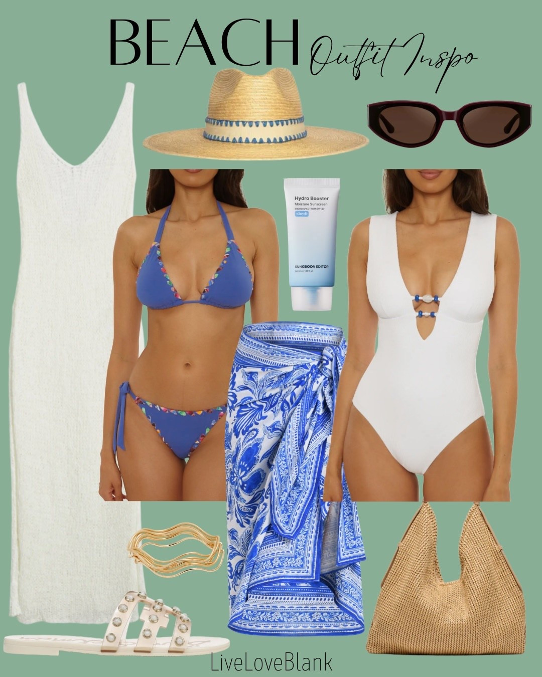 Beach outfit ideas
Becca swimwear 
Swimwear
Swim coverups 
Sarong 
@nordstrom

#LTKOver40 #LTKSwim #LTKSeasonal