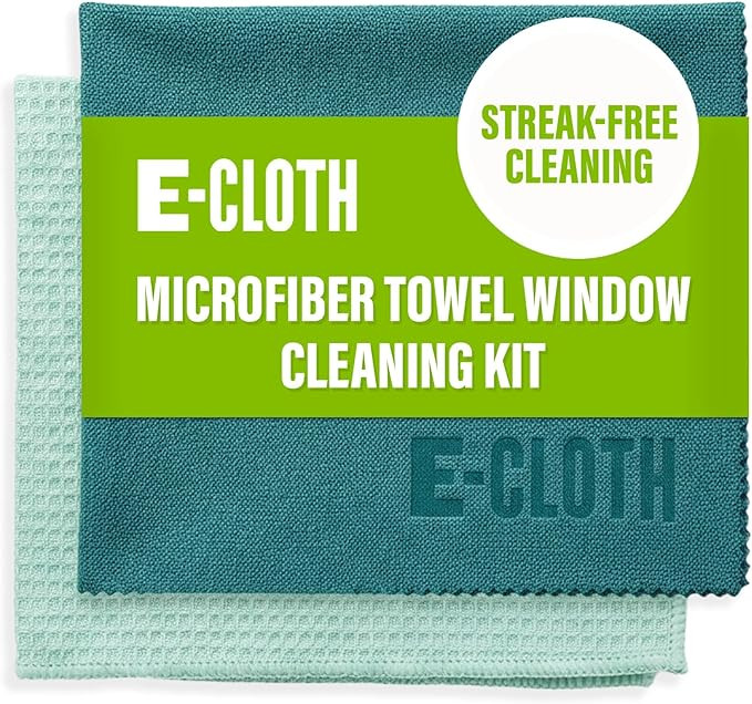 E-Cloth Microfiber Cleaning Cloth Glass Kit - Microfiber Towel Window Cleaning Kit - Microfiber T... | Amazon (US)