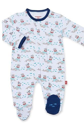 Magnificent Baby Magnetic Baby Boys Cotton Footie | Amazon (US)
