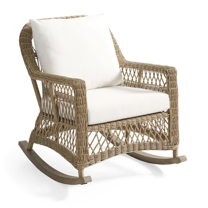 Palmetto Wicker Outdoor Rocker | Grandin Road