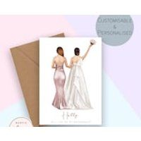 Personalised Bridesmaid proposal card, will you be my bridesmaid, maid of honour proposal cards, Per | Etsy (US)