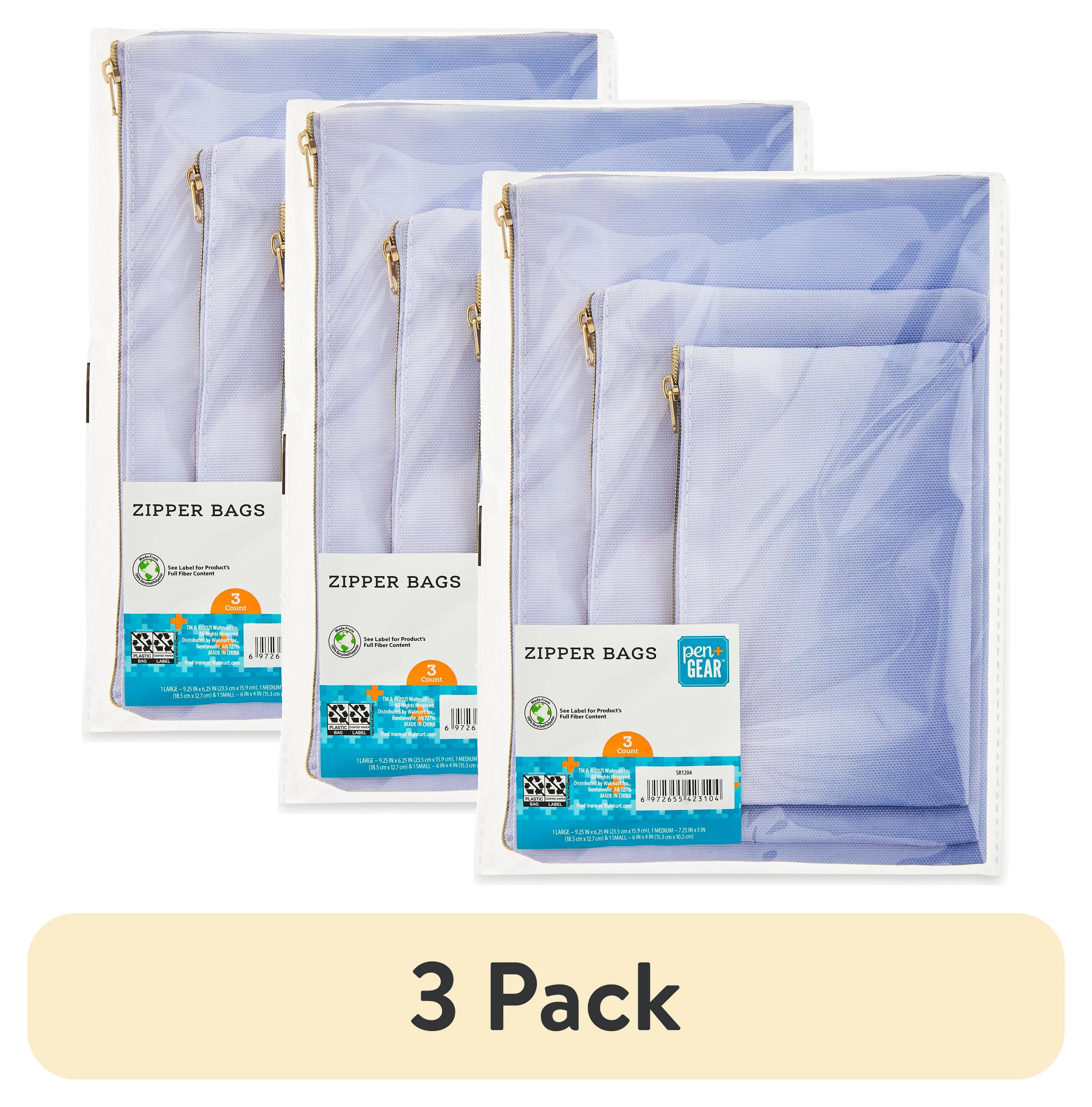 (3 pack) Pen+Gear 3-Pack Multifunctional File Organizer Bags with Zipper, Purple | Walmart (US)