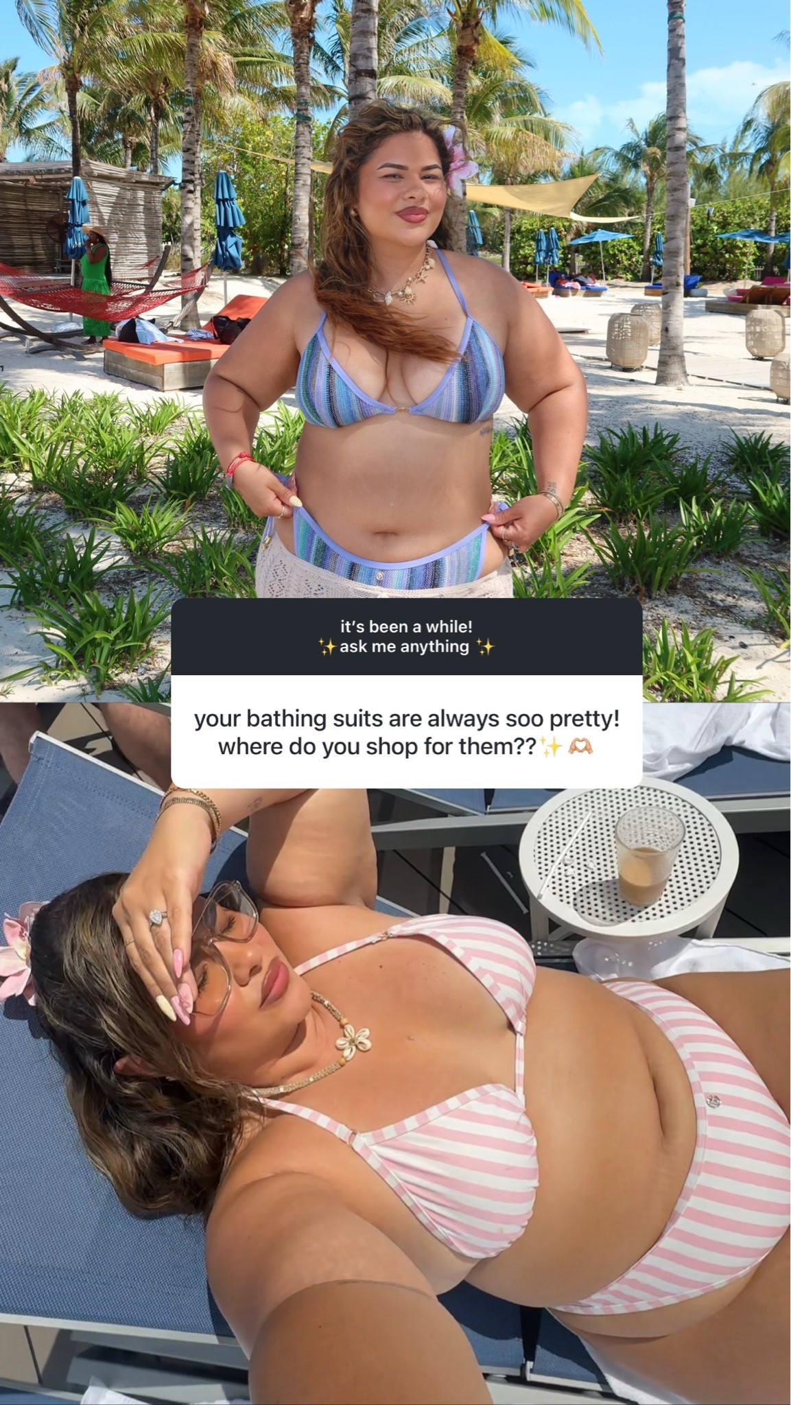 fave bikinis lately!! Wearing size XXL

#LTKootd #LTKMidsize #LTKSwim