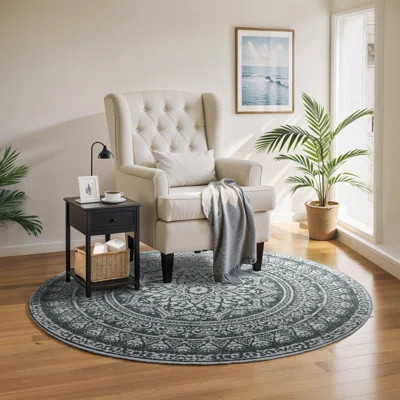 Beachlands Round Area Rug with Non-Slip Backing | Wayfair North America