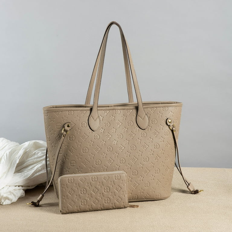 MilaKate Embossed Shoulder Handbags with Inner Pouch for Women – Designer Inspired Tote Bags. G... | Walmart (US)