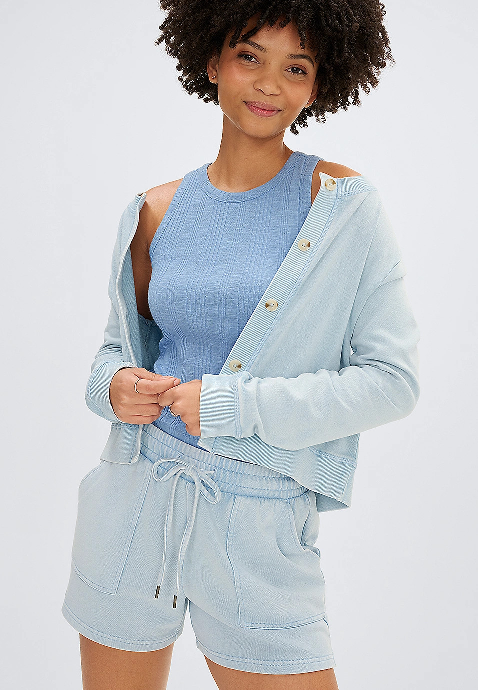 Washed Terry High Rise 4in Short | Maurices