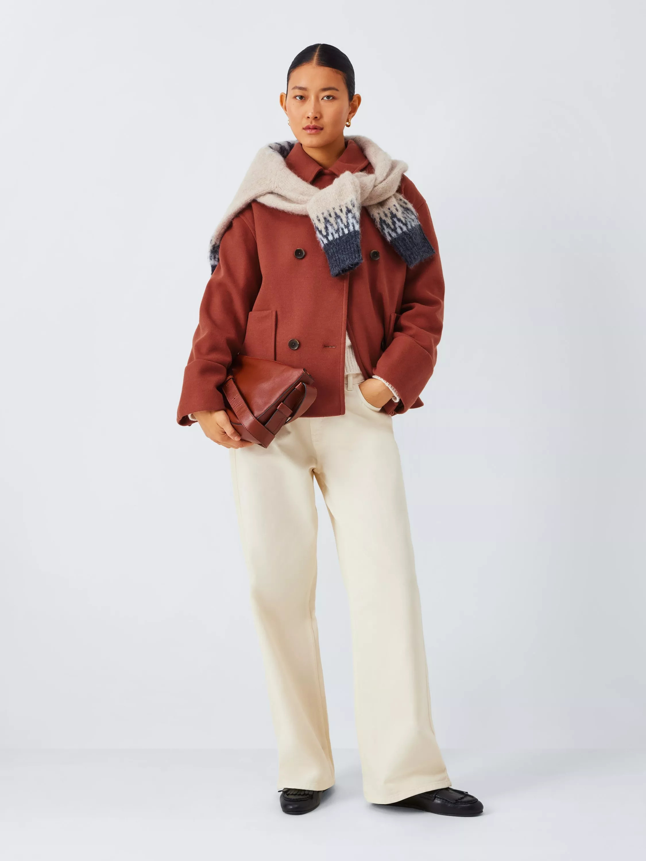 John Lewis Short Double Breasted City Coat | John Lewis (UK)