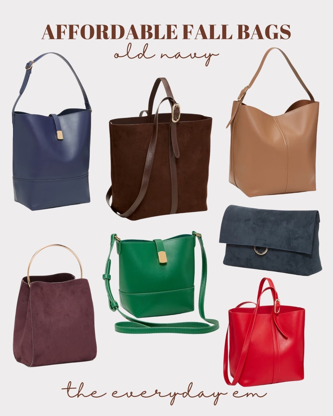 Affordable fall handbags at old navy! Handbags under $50 

#LTKItBag #LTKFindsUnder50 #LTKWorkwear