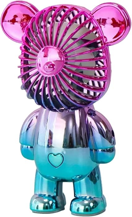 D'Vine Bliss Beauty-Teddy Bear Portable Handheld Mini Fan – Cute & Compact USB Rechargeable Fan... | Amazon (US)