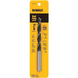 DEWALT 3/8 in. Steel Brad Point Drill Bit DW1710 - The Home Depot | The Home Depot