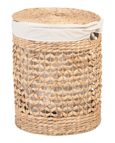 Butterfly Woven Hamper With Inner Liner | TJ Maxx